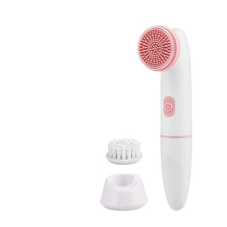 Facial Cleansing Brush - 2 in 1 Sonic Face Brush (Pink)